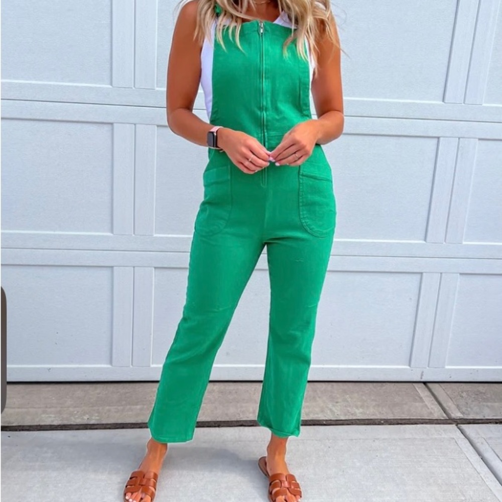 Kelly Green Jumpsuit Overalls
